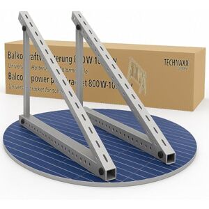Technaxx Balcony Power Plant Mounting Brackets PRO TX-309 – Adjustable Solar Panel Stand & Mount for 800W–1000W – Heavy-Duty Brackets for Balcony, Wall & Ground – DGS Certified, Statically Tested Technaxx Balcony Power Plant Mounting Brackets PRO TX-309 – Adjustable Solar Panel Stand & Mount for 800W–1000W – Heavy-Duty Brackets for Balcony, Wall & Ground – DGS Certified, Statically Tested