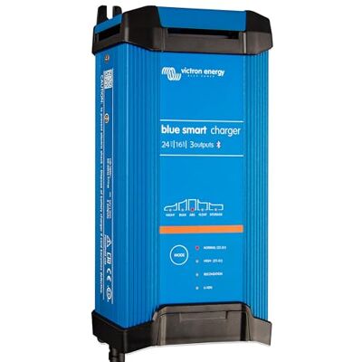 Victron Energy - Blue Smart Battery Charger 24V 16A - Three Outlet Victron Energy - Blue Smart Battery Charger 24V 16A - Three Outlet