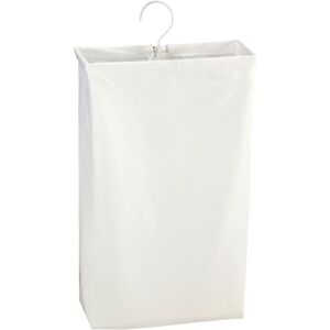 Household Essentials Hanging Cotton Canvas Laundry Hamper Bag,White,6" x 16" x 27" (Length x Width x Height) Household Essentials Hanging Cotton Canvas Laundry Hamper Bag,White,6" x 16" x 27" (Length x Width x Height)
