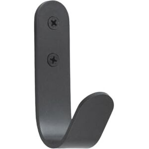 EVI Herrajes Hook Towel Holder Anthracite Grey Wall Hook Stainless Steel Screw-Mount for Hanging Clothes, Towels, or Accessories Mod. 173CTGR EVI Herrajes Hook Towel Holder Anthracite Grey Wall Hook Stainless Steel Screw-Mount for Hanging Clothes, Towels, or Accessories Mod. 173CTGR