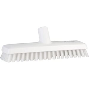 Vikan 70435 Deck Scrub,Medium,11",PP/PBT,White Vikan 70435 Deck Scrub,Medium,11",PP/PBT,White