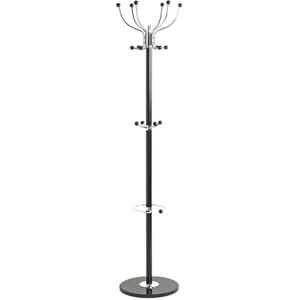 HAKU Möbel Hall-Tree Chrome, Black, Marble, Metal Size: H 176 cm X Ø 38 cm, Style: Modern HAKU Möbel Hall-Tree Chrome, Black, Marble, Metal Size: H 176 cm X Ø 38 cm, Style: Modern