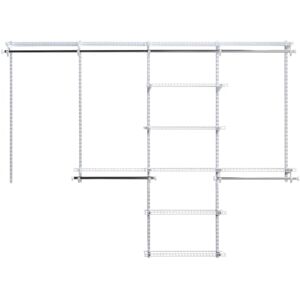 Rubbermaid Configurations Closet Shelves & Hanging Kit, 48-Inch, White, Custom Pantry Organizer and Storage/Clothes Rack for Home/Laundry/Bathroom/Mudroom/Pantry/Linen Closet Rubbermaid Configurations Closet Shelves & Hanging Kit, 48-Inch, White, Custom Pantry Organizer and Storage/Clothes Rack for Home/Laundry/Bathroom/Mudroom/Pantry/Linen Closet