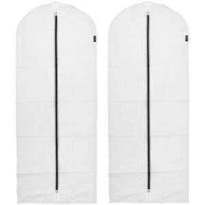 Brabantia Clothes Cover XL Protective Clothes Bag Wardrobe Storage Clothes Rack Organiser Transparent Hanging Bag Suitable for Coats & Dresses Set of 2 White 60 x 150 cm Brabantia Clothes Cover XL Protective Clothes Bag Wardrobe Storage Clothes Rack Organiser Transparent Hanging Bag Suitable for Coats & Dresses Set of 2 White 60 x 150 cm