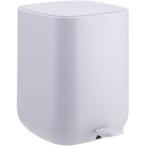 Relaxdays 9L Pedal Bin with Soft-Close Lid, Removable Inner Bucket, Matte Plastic, 27x21x26cm, Dark Grey Relaxdays 9L Pedal Bin with Soft-Close Lid, Removable Inner Bucket, Matte Plastic, 27x21x26cm, Dark Grey