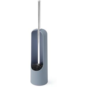 Umbra Touch Toilet Brush with Hideaway Holder – Durable, Slim, Plastic and Metal Bowl Cleaner with Bristles, Slate Blue Umbra Touch Toilet Brush with Hideaway Holder – Durable, Slim, Plastic and Metal Bowl Cleaner with Bristles, Slate Blue