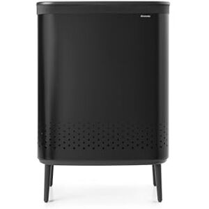 Brabantia Bo Laundry Bin Hi 2 x 45L Dirty Clothes Hamper 2 Compartments Lid with Quick-Drop Opening Removable Cotton Bag Portable & Hygienic Bedroom & Bathroom Accessory Matt Black Brabantia Bo Laundry Bin Hi 2 x 45L Dirty Clothes Hamper 2 Compartments Lid with Quick-Drop Opening Removable Cotton Bag Portable & Hygienic Bedroom & Bathroom Accessory Matt Black