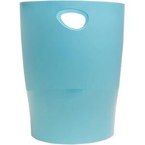 Exacompta Ref 45391D 1 Waste Paper Bin with Handles ECOBIN Pop N'Co Large Capacity 15 L Dimensions 26.3 x 26.3 x 33.5 cm Office or Home Cyan Exacompta Ref 45391D 1 Waste Paper Bin with Handles ECOBIN Pop N'Co Large Capacity 15 L Dimensions 26.3 x 26.3 x 33.5 cm Office or Home Cyan