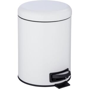 WENKO Leman Cosmetic Pedal Bin White 5 L WENKO Leman Cosmetic Pedal Bin White 5 L
