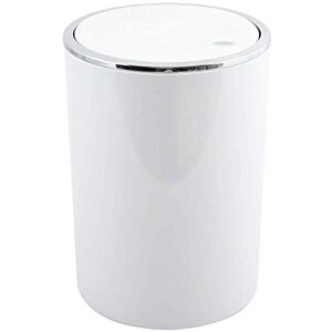 MSV Bin 6 Litres, ABS Plastic, KAMAKA Collection, White, Ø18.5 x 26 cm MSV Bin 6 Litres, ABS Plastic, KAMAKA Collection, White, Ø18.5 x 26 cm