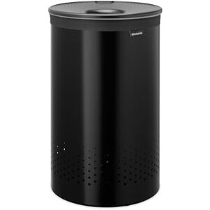 Brabantia Laundry Basket with Lid 60L Washing Bin with Removable Cotton Bag & Quick-Drop Opening Space-Saving Laundry Hamper Matt Black Brabantia Laundry Basket with Lid 60L Washing Bin with Removable Cotton Bag & Quick-Drop Opening Space-Saving Laundry Hamper Matt Black
