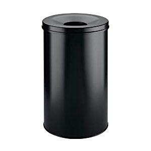 Durable Self-Extinguishing Metal Waste Bin Black 60 Litre Capacity Stylish and Modern Finish For Complete Safety In The Office, Warehouse, School, etc. Durable Self-Extinguishing Metal Waste Bin Black 60 Litre Capacity Stylish and Modern Finish For Complete Safety In The Office, Warehouse, School, etc.