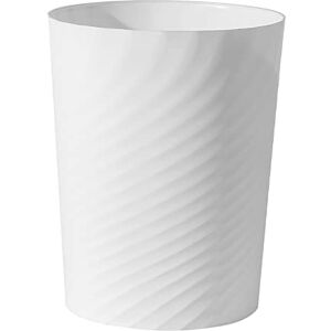 UUJOLY Plastic Small Trash Can Wastebasket, Garbage Container Basket for Bathrooms, Laundry Room, Kitchens, Offices, Kids Rooms, Dorms, (White, 1.8 Gallon) UUJOLY Plastic Small Trash Can Wastebasket, Garbage Container Basket for Bathrooms, Laundry Room, Kitchens, Offices, Kids Rooms, Dorms, (White, 1.8 Gallon)