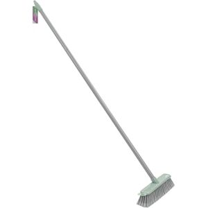 JVL Angled Sweeping Brush With Soft Bristles – Floor Broom with Angled Head for Hard Floors – Indoor & Outdoor Use – Grey JVL Angled Sweeping Brush With Soft Bristles – Floor Broom with Angled Head for Hard Floors – Indoor & Outdoor Use – Grey