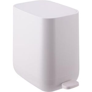 Relaxdays 7L Pedal Bin with Soft-Close Lid, Removable Inner, Narrow Design, Matte Plastic, 30x18x28cm, Beige Relaxdays 7L Pedal Bin with Soft-Close Lid, Removable Inner, Narrow Design, Matte Plastic, 30x18x28cm, Beige