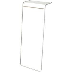YAMAZAKI TOWER LEANING COAT HANGER WITH SHELF WH YAMAZAKI TOWER LEANING COAT HANGER WITH SHELF WH