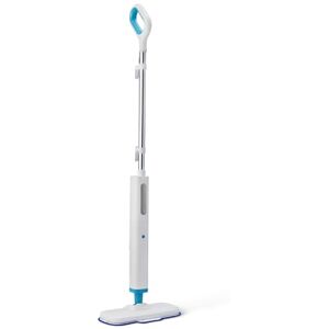 Amazon Basics Steam Mop for Hard Floor Cleaning with 450ml Tank, 6m Cord, 3 Washable Pads, White Amazon Basics Steam Mop for Hard Floor Cleaning with 450ml Tank, 6m Cord, 3 Washable Pads, White