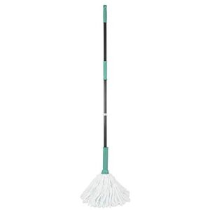 JVL 20-034TQ Super-Absorbent Easy Twist Microfibre Floor Mop, Turquoise/Grey JVL 20-034TQ Super-Absorbent Easy Twist Microfibre Floor Mop, Turquoise/Grey