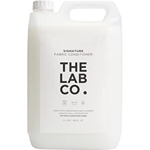 The Lab Co. Signature Laundry Fabric Conditioner 5 litre Plant based. Non-Toxic. Non-Bio. Fragranced with lavender and orange rind. For up to 320 washes The Lab Co. Signature Laundry Fabric Conditioner 5 litre Plant based. Non-Toxic. Non-Bio. Fragranced with lavender and orange rind. For up to 320 washes