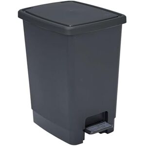 Sundis 4022001 Flat Bin Rectangular Retractable Pedal Bin, Polypropylene 30L, Black and Anthracite Sundis 4022001 Flat Bin Rectangular Retractable Pedal Bin, Polypropylene 30L, Black and Anthracite