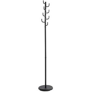 HAKU Möbel Hall-Tree Black, Metal Size: H 170 cm X Ø 29 cm, Style: Modern HAKU Möbel Hall-Tree Black, Metal Size: H 170 cm X Ø 29 cm, Style: Modern