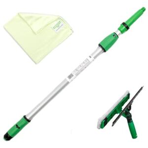 Unger AK131 Kit 1.25 m Including Window Wiper, Extension Pole, Microfibre Cloth, Streak Cleaning, Green, 1,25 m Unger AK131 Kit 1.25 m Including Window Wiper, Extension Pole, Microfibre Cloth, Streak Cleaning, Green, 1,25 m