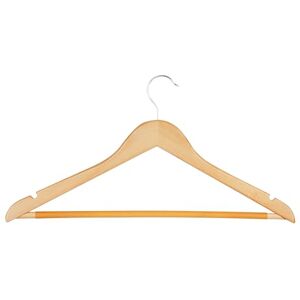 Honey-Can-Do HNG-01334 Maple Wooden Clothing Hanger - Clothing Hanger Honey-Can-Do HNG-01334 Maple Wooden Clothing Hanger - Clothing Hanger