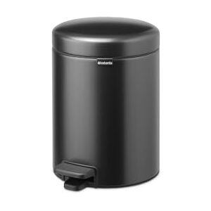 Brabantia NewIcon Small Bathroom Bin with Lid 5L Odour-Proof Pedal Bin with Removable Inner Bucket for Bathroom, Toilet, or Small Spaces Confident Grey Brabantia NewIcon Small Bathroom Bin with Lid 5L Odour-Proof Pedal Bin with Removable Inner Bucket for Bathroom, Toilet, or Small Spaces Confident Grey