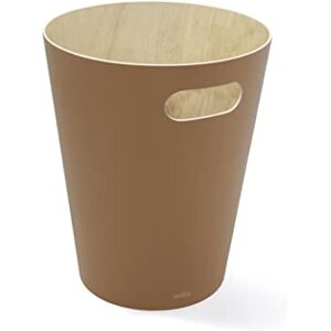 Umbra Woodrow 2 Gallon Modern Wooden Trash Can, Wastebasket, Garbage Can Or Recycling Bin Home Or Office, Sierra Umbra Woodrow 2 Gallon Modern Wooden Trash Can, Wastebasket, Garbage Can Or Recycling Bin Home Or Office, Sierra