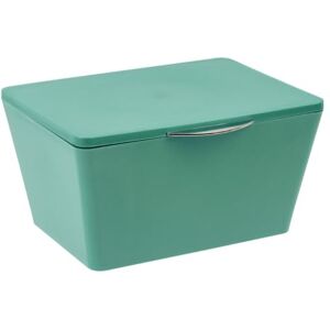 WENKO 23580100 Storage Box with Brasil Lid, Unbreakable, TPE, 19 x 10 x 15.5 cm, Green WENKO 23580100 Storage Box with Brasil Lid, Unbreakable, TPE, 19 x 10 x 15.5 cm, Green