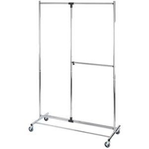 Avilia Adjustable Coat Rack for Bedroom and Walk-in Closet, Metal, 116 x 188 x 49 cm, Chrome Avilia Adjustable Coat Rack for Bedroom and Walk-in Closet, Metal, 116 x 188 x 49 cm, Chrome