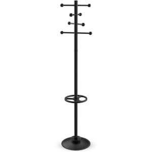 MAUL sapphire coat rack 35 x 35 x 171 cm Coat rack on feet with 8 hooks Entrance cabinet for office, reception area Stable steel cloakroom Black MAUL sapphire coat rack 35 x 35 x 171 cm Coat rack on feet with 8 hooks Entrance cabinet for office, reception area Stable steel cloakroom Black