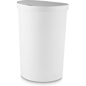 Tower Recycling Sensor Bin, Plastic, White Tower Recycling Sensor Bin, Plastic, White