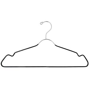 USTECH Metal Space Saving Clothes Hangers Trouser Bar with Shoulder Notch Thin Hangers Perfect for Coat, Suit, and Pants Non-Slip Coating and Large Hook for Added Safety Pack of 24 USTECH Metal Space Saving Clothes Hangers Trouser Bar with Shoulder Notch Thin Hangers Perfect for Coat, Suit, and Pants Non-Slip Coating and Large Hook for Added Safety Pack of 24