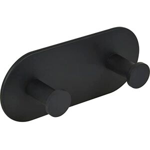 Technik Team Demon Self-Adhesive Coat Hooks, Width 120 mm, Height 50 mm, Double Adhesive Hooks, Extra Strong Wall Hooks, Black Powder-Coated Steel Technik Team Demon Self-Adhesive Coat Hooks, Width 120 mm, Height 50 mm, Double Adhesive Hooks, Extra Strong Wall Hooks, Black Powder-Coated Steel