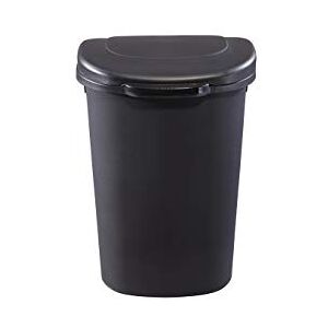 Rubbermaid Touch-Top Lid Trash Can for Home, Kitchen, and Bathroom Garbage, 13 Gallon, Black, 13-Gallon Rubbermaid Touch-Top Lid Trash Can for Home, Kitchen, and Bathroom Garbage, 13 Gallon, Black, 13-Gallon