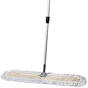 Tidy Tools Commercial Dust Mop & Floor Sweeper, 36 in. Dust Mop for Hardwood Floors, Cotton Reusable Dust Mop Head, Extendable Mop Handle, Industrial Dry Mop for Floor Cleaning & Janitorial Supplies Tidy Tools Commercial Dust Mop & Floor Sweeper, 36 in. Dust Mop for Hardwood Floors, Cotton Reusable Dust Mop Head, Extendable Mop Handle, Industrial Dry Mop for Floor Cleaning & Janitorial Supplies
