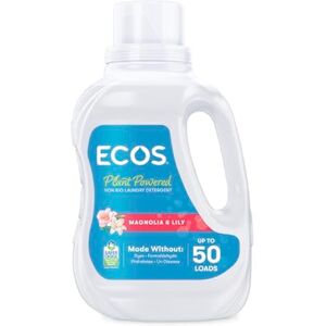 ECOS Laundry Detergent Biodegradable Plant Based Coconut Derived Laundry Liquid, Vegan and Suitable for Sensitive Skin, Results at All Temperatures, 50 Loads, Magnolia 1.5L ECOS Laundry Detergent Biodegradable Plant Based Coconut Derived Laundry Liquid, Vegan and Suitable for Sensitive Skin, Results at All Temperatures, 50 Loads, Magnolia 1.5L