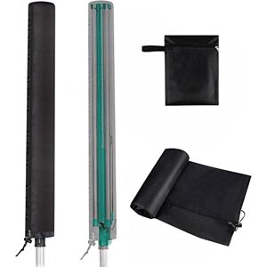 Mrrihand Washing Line Cover 180cm, 420D Oxford Clothes Line Cover Waterproof, Internal Silver Coating with Zip and Drawstring, Protective Cover for Rotary Washing Line Mrrihand Washing Line Cover 180cm, 420D Oxford Clothes Line Cover Waterproof, Internal Silver Coating with Zip and Drawstring, Protective Cover for Rotary Washing Line