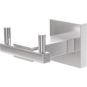 Amig Bathroom Towel Hook Mod. Isla-5 Wall-Mounted Towel Hook Screws Included 73 x 73 x 50 mm Stainless Steel Matt Silver Amig Bathroom Towel Hook Mod. Isla-5 Wall-Mounted Towel Hook Screws Included 73 x 73 x 50 mm Stainless Steel Matt Silver