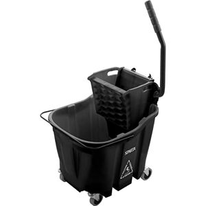 Carlisle FoodService Products CFS OmniFit 35 QT Mop Bucket Combo: Side Press Wringer Black Carlisle FoodService Products CFS OmniFit 35 QT Mop Bucket Combo: Side Press Wringer Black