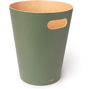 Umbra Woodrow, 2 Gallon Modern Wooden Trash Can Wastebasket or Recycling Bin for Home or Office, Spruce Umbra Woodrow, 2 Gallon Modern Wooden Trash Can Wastebasket or Recycling Bin for Home or Office, Spruce