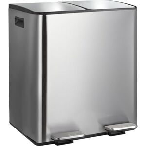 Spirella ALIYA Brushed Stainless Steel Pedal Bin 40 L (2 x 20 L) Spirella ALIYA Brushed Stainless Steel Pedal Bin 40 L (2 x 20 L)