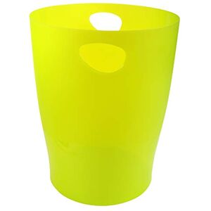 Exacompta Ref 45381D Ecobin Waste Paper Bin- 263 x 263 x 335mm in Size, Large Waste Capacity of 15 Litres, Easy Clean Interior -Translucent Anise Green Exacompta Ref 45381D Ecobin Waste Paper Bin- 263 x 263 x 335mm in Size, Large Waste Capacity of 15 Litres, Easy Clean Interior -Translucent Anise Green