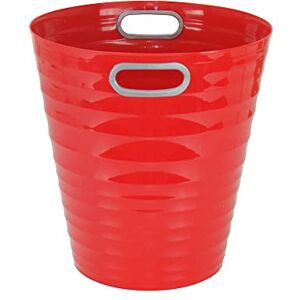 Waytex 931074 Office Bin Red Plastic Waste Paper Bin Modern Design for Office, Bedroom, Bathroom Capacity 12.5 L Colour Red Waytex 931074 Office Bin Red Plastic Waste Paper Bin Modern Design for Office, Bedroom, Bathroom Capacity 12.5 L Colour Red