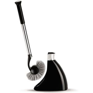 simplehuman BT1084 Toilet Brush with Holder, Stiff Outer Bristles, Drip-Free Design, Easy to Store, Removable Brush Head, Stainless Steel Rod, Black Plastic simplehuman BT1084 Toilet Brush with Holder, Stiff Outer Bristles, Drip-Free Design, Easy to Store, Removable Brush Head, Stainless Steel Rod, Black Plastic