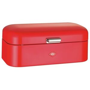 WESCO Grandy Bread Bin in Red Orange, Powder-Coated Sheet Steel, Ventilation Holes and Sturdy Handle, Special Edition Christmas WESCO Grandy Bread Bin in Red Orange, Powder-Coated Sheet Steel, Ventilation Holes and Sturdy Handle, Special Edition Christmas