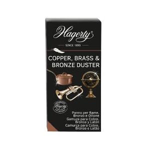 Hagerty Copper, Brass & Bronze Duster Impregnated Cloth for Cleaning and Care of Copper, Brass & Bronze Objects Quick Cleaning Removes Dirt, Water Traces and Oxidation Hagerty Copper, Brass & Bronze Duster Impregnated Cloth for Cleaning and Care of Copper, Brass & Bronze Objects Quick Cleaning Removes Dirt, Water Traces and Oxidation