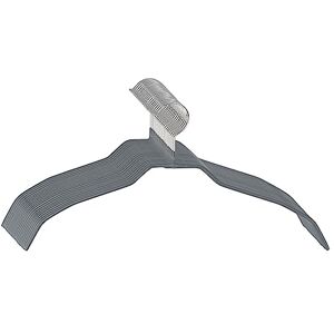 WENKO Alessia Clothes Hangers Set of 20 Moulded Wardrobe Hangers Non-Slip Coat Hangers Chrome-Plated Metal 41 x 0.5 x 21.5 cm Grey WENKO Alessia Clothes Hangers Set of 20 Moulded Wardrobe Hangers Non-Slip Coat Hangers Chrome-Plated Metal 41 x 0.5 x 21.5 cm Grey