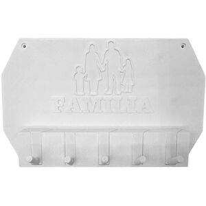 WELL HOME MOBILIARIO & DECORACIÓN Well Home Family Wall Mounted Key Hanger White WELL HOME MOBILIARIO & DECORACIÓN Well Home Family Wall Mounted Key Hanger White